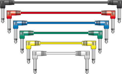 Citronic Audio Patch Lead Set Multicolour 1m - Pack of 6 (190225)