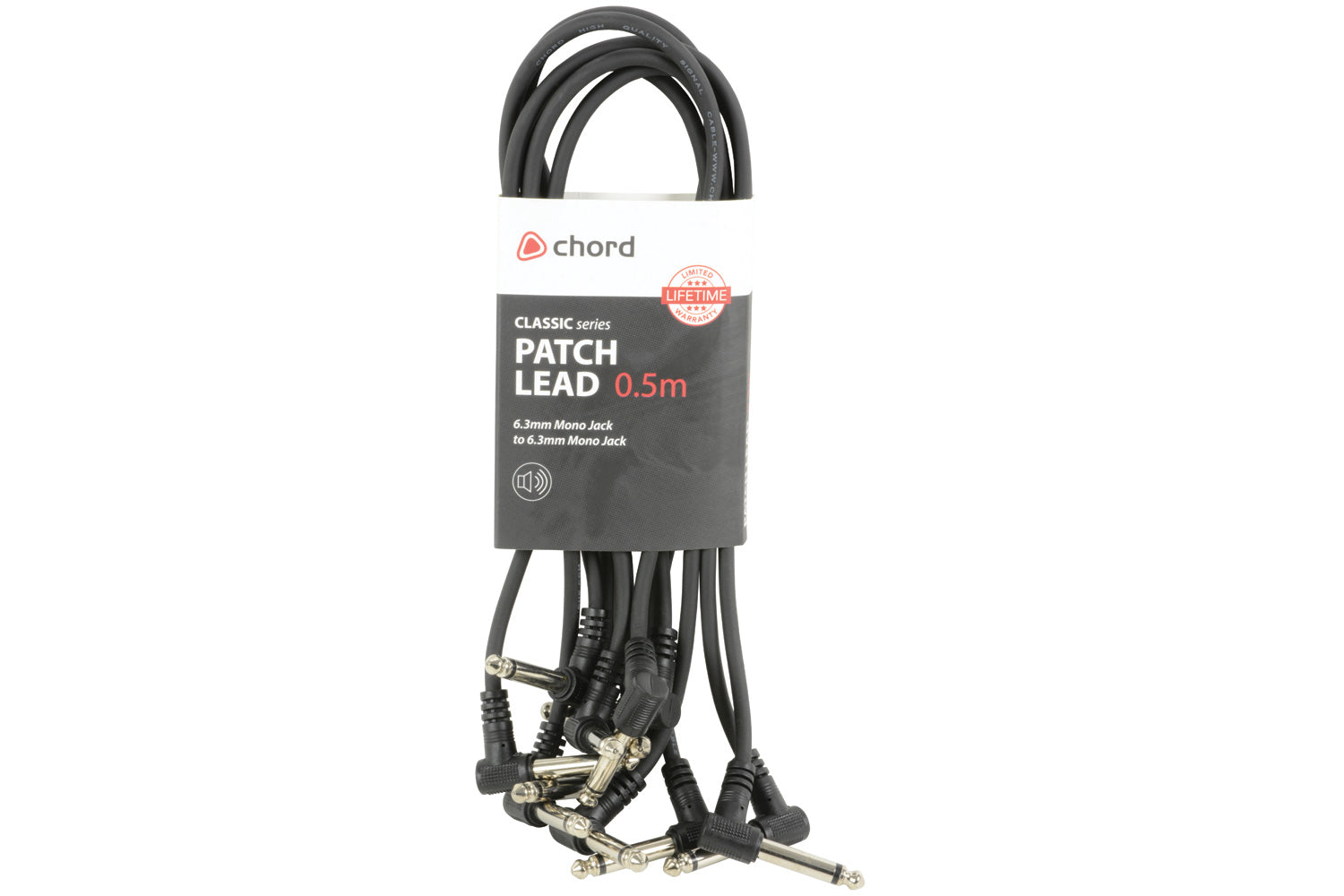 Chord Patch Cable Set 0.5m - Pack of 6 (190222)