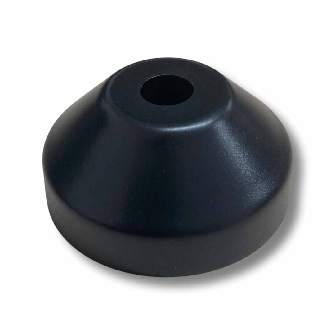 7" 45 Record Centre Adapter (black plastic, cone-shaped)