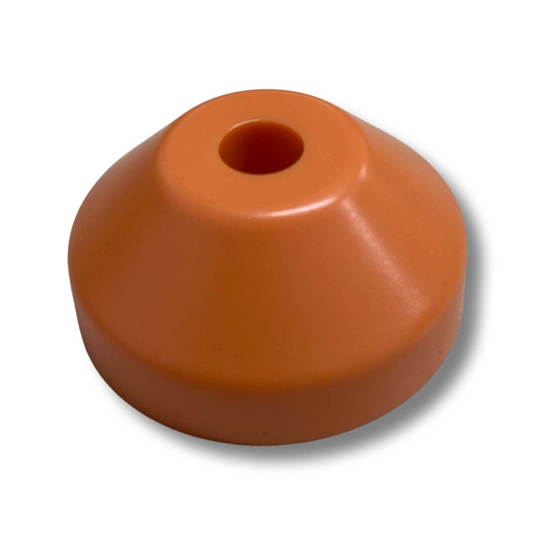 7" 45 Record Centre Adapter (orange plastic, cone-shaped)