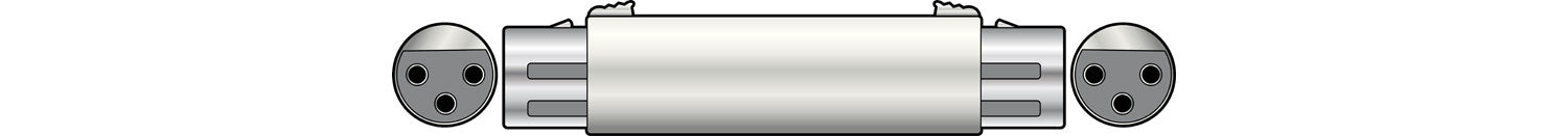 QTX 3-pin XLR Coupler - Female to Female (763941)