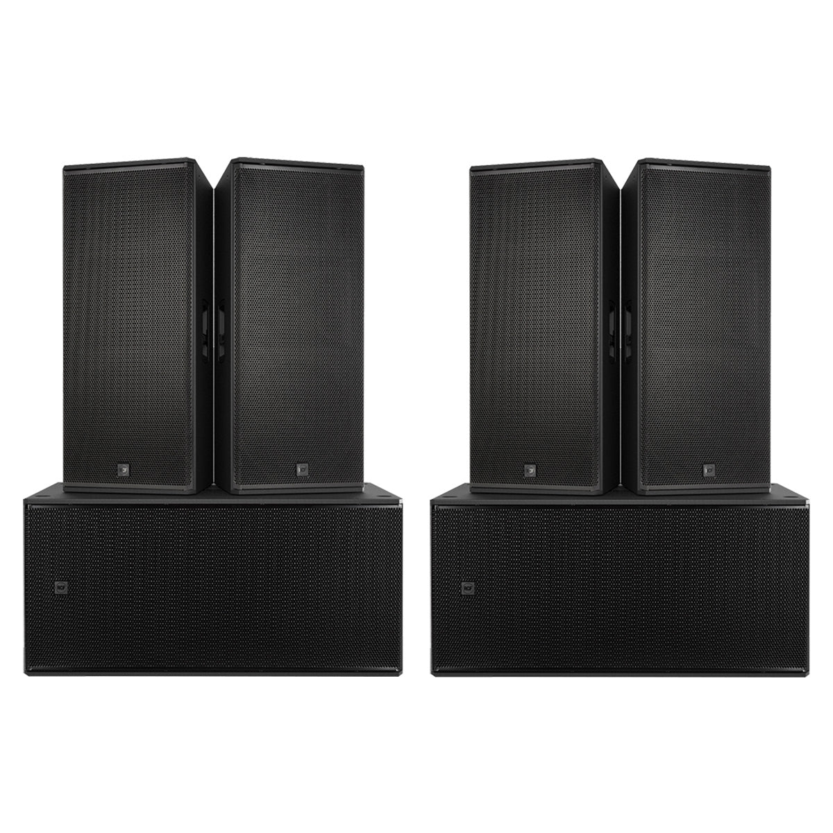 RCF 4 x NX 985-A + 2 x SUB 8008-AS PA System