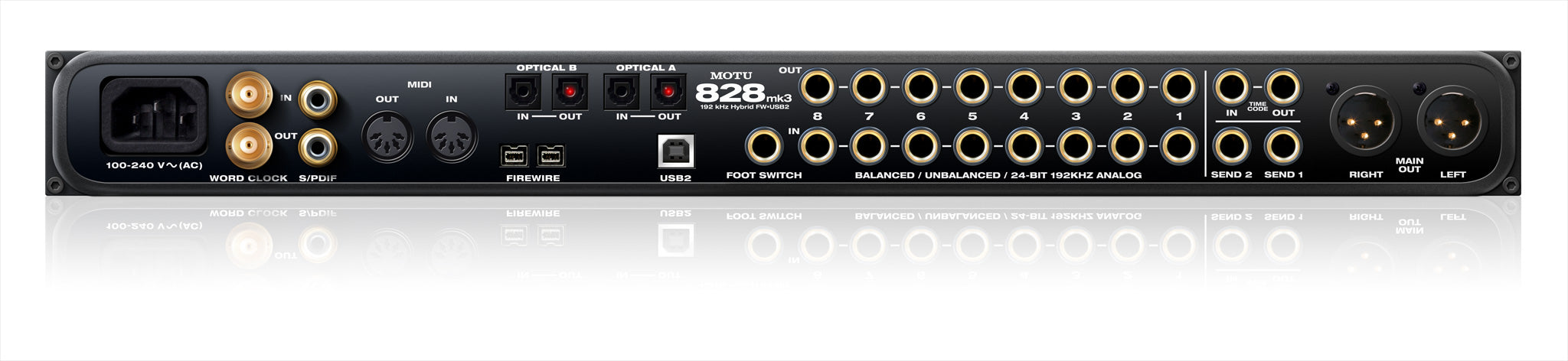 MOTU 828 mk3 Hybrid Firewire / USB 2.0 Audio Interface