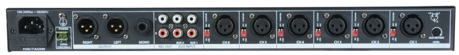 Citronic ML622 1U Mic/Line Rack Mixer (953026)