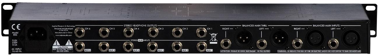 ART HeadAMP 6 PRO 6 Ch Stereo Headphone Amplifier