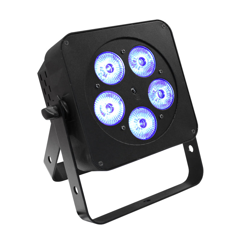 LEDJ Slimline 5Q5 RGBW LED PAR in Black ( LEDJ58 )