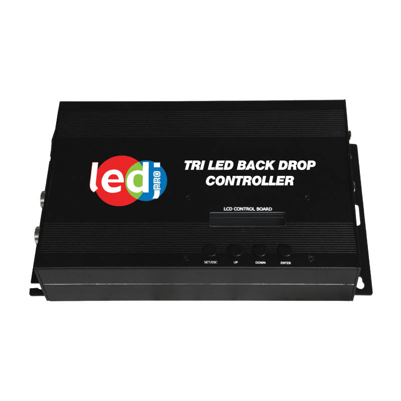 LEDJ PRO 6 x 3m Tri LED Black Starcloth System (STAR12)