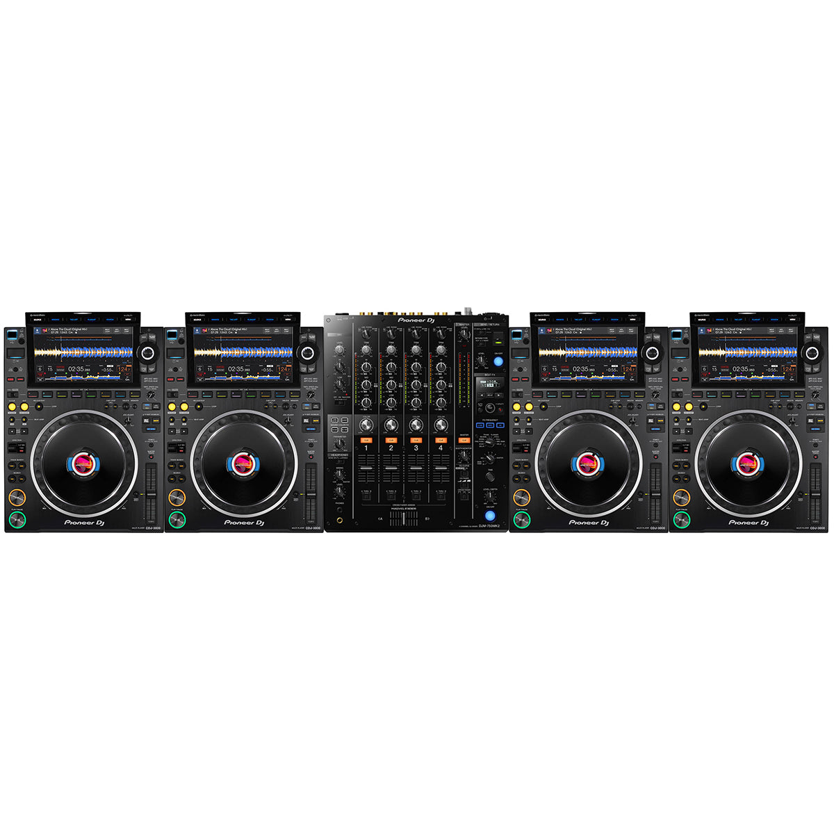 Pioneer DJ 4 x CDJ-3000 + DJM-750MK2 Package