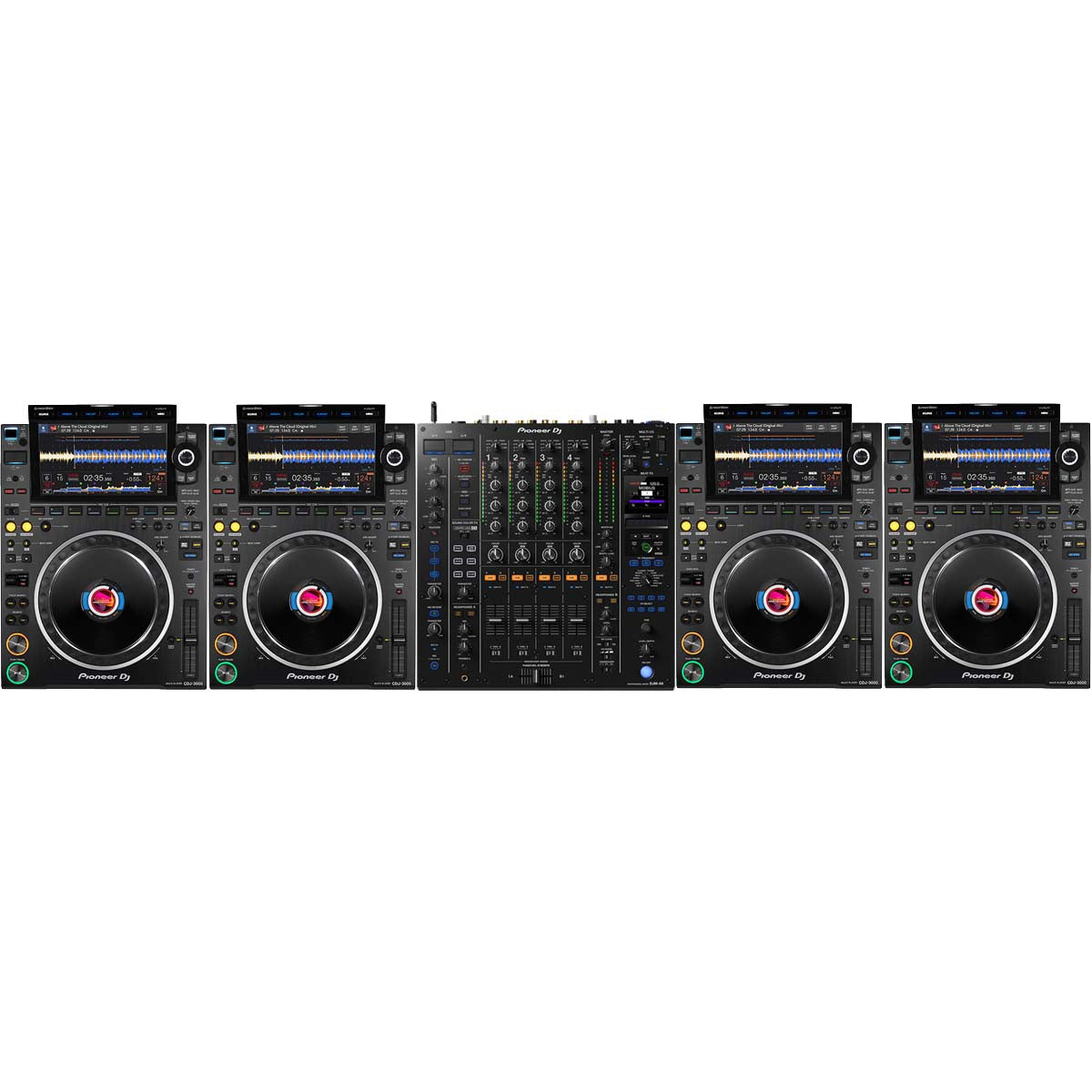 Pioneer DJ 4 x CDJ-3000 + DJM-A9 Package