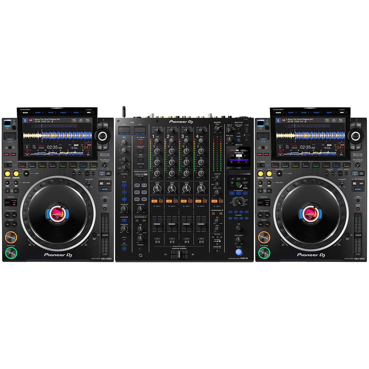 Pioneer DJ 2 x CDJ-3000 + DJM-A9 Package