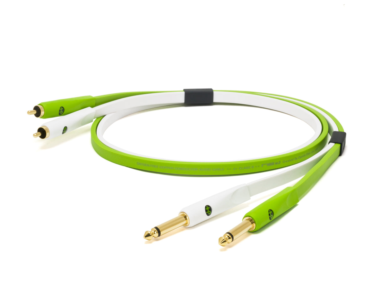 NEO D+ Class B Twin RCA -> Twin TS Cable - 1m