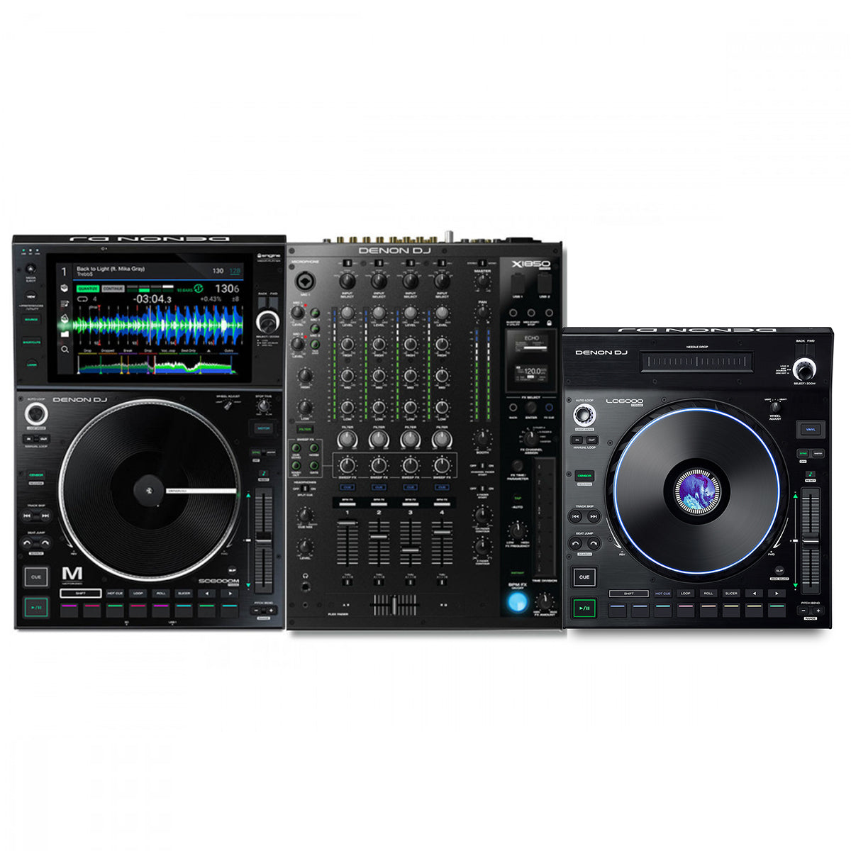 Denon DJ SC6000M + X1850 + Free LC6000 Bundle