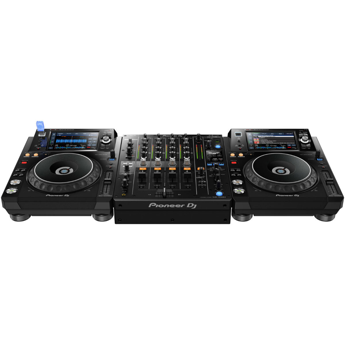 Pioneer 2 x XDJ1000MK2 + DJM750MK2 Bundle