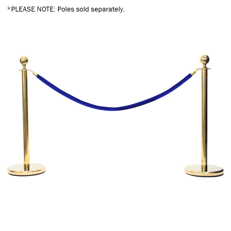 Elumen8 Gold Barrier Rope - Blue Velvet