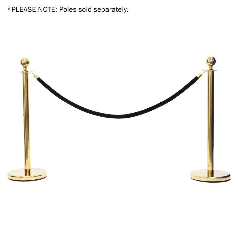 Elumen8 Gold Barrier Rope - Black Velvet