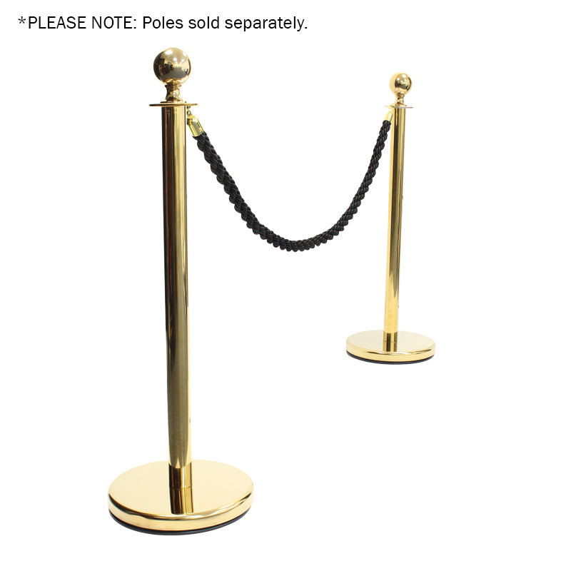 Elumen8 Gold Barrier Rope - Black Twisted