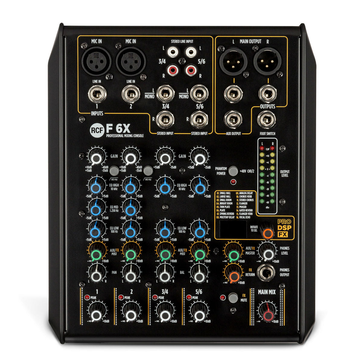 RCF F 6X 6-Channel Mixer With Multi-FX