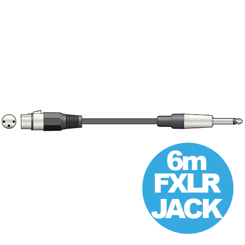 QTX 6m Female XLR - 6.3mm Jack Unbalanced ( 190.087UK )