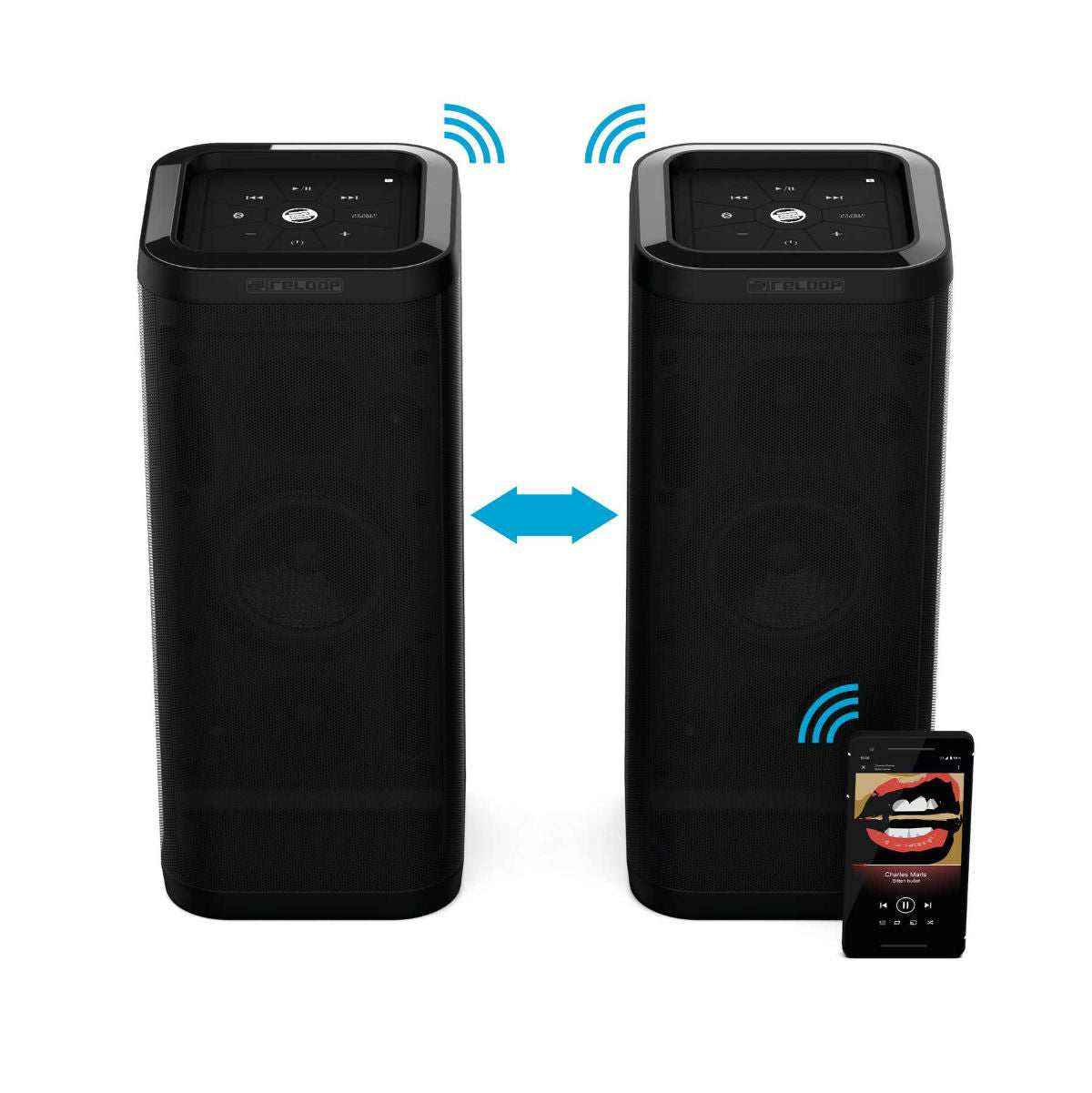 Reloop GROOVE BLASTER BT Portable Bluetooth Speaker