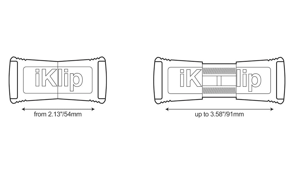 IK MULTIMEDIA IKLIP XPAND MINI adjustable compact tablet / smartphone stand