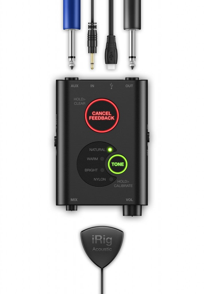 IK Multimedia iRig Acoustic Stage Digital Microphone System For Acoustic Guitar