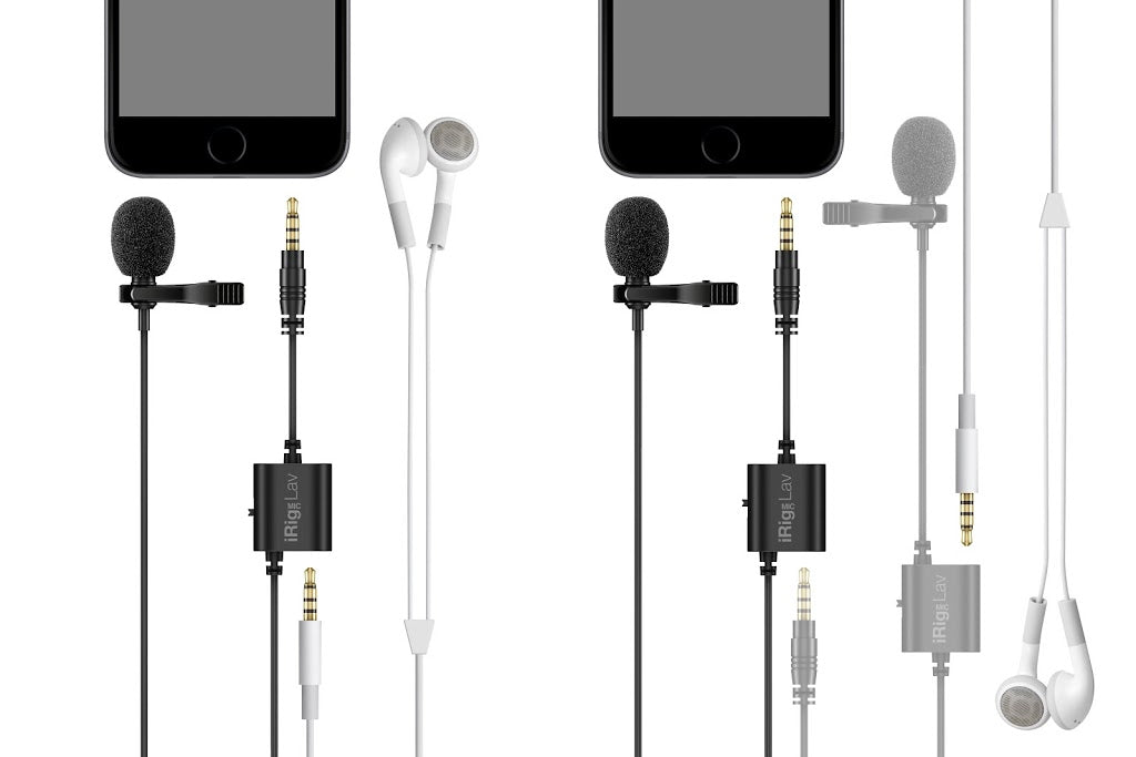 IK Multimedia iRig Mic Lav Lavalier/Lapel/Clip-On Mic For Mobile Devices