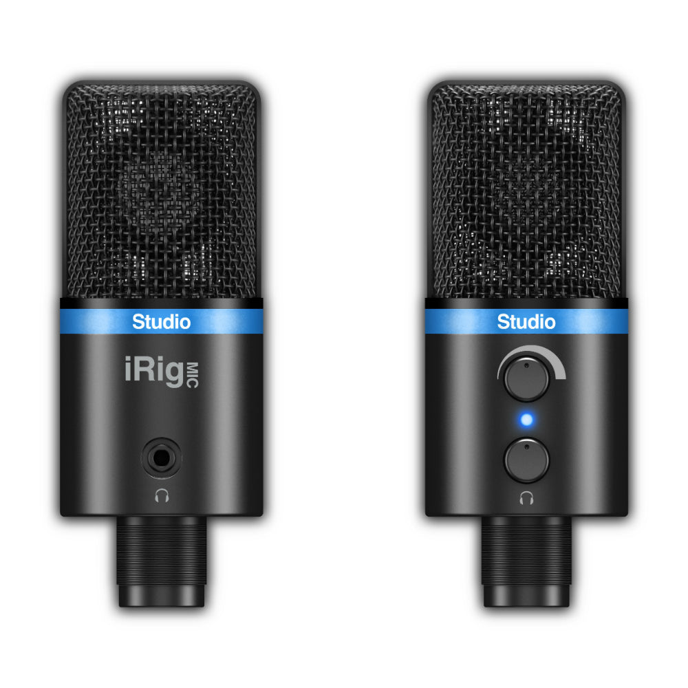 IK Multimedia iRig Mic Studio portable condenser mic for iOS, Mac, PC, Android