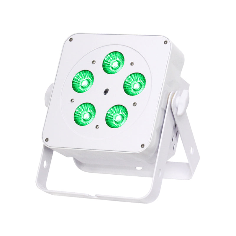 LEDJ Slimline 5Q5 RGBW LED PAR in White ( LEDJ58A )