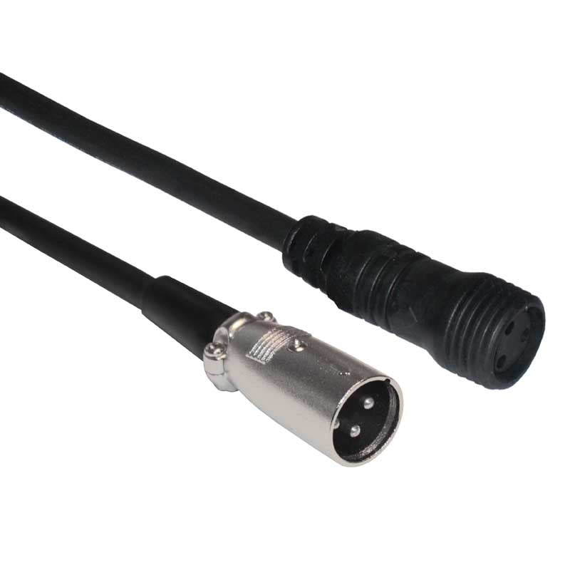 LEDJ 1m DMX XLR to Exterior IP DMX Connection Cable (LEDJ91)