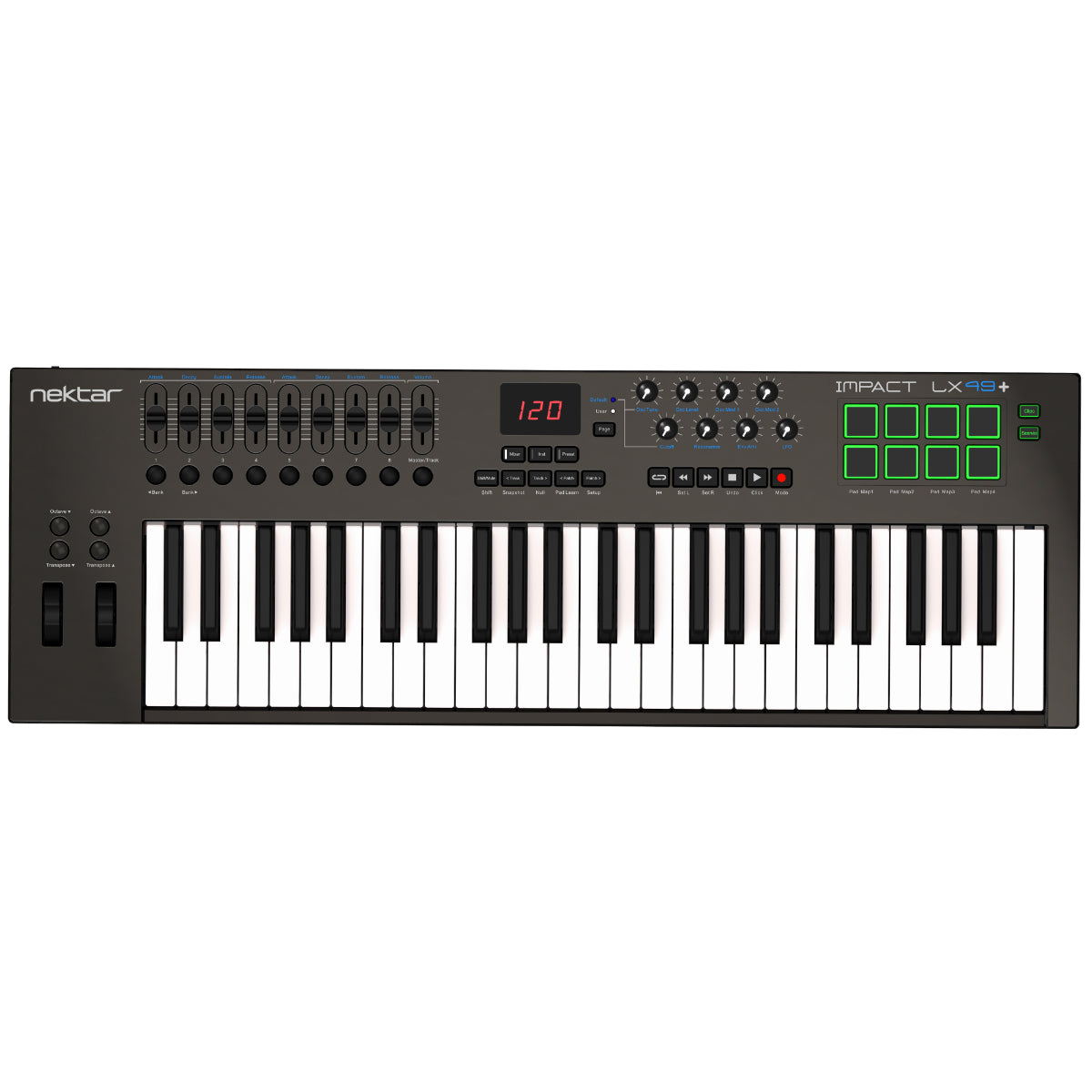 Nektar Impact LX49+ 49 Key USB MIDI Keyboard