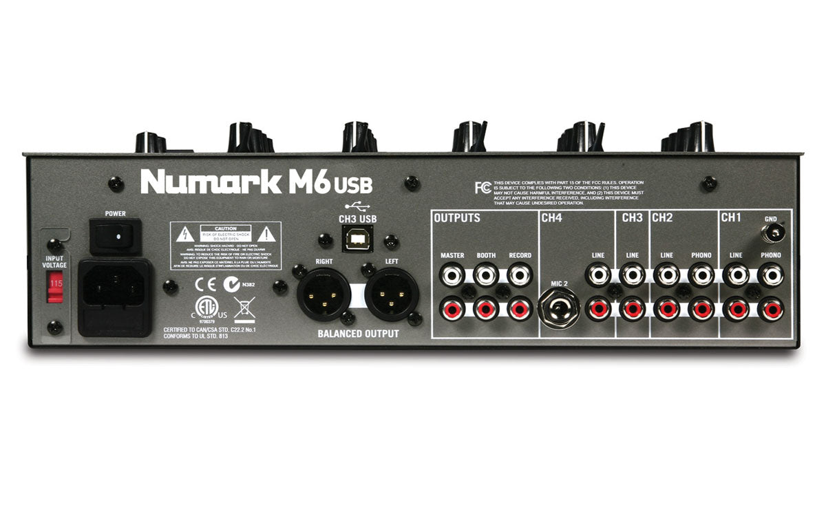 Numark M6 USB DJ Mixer