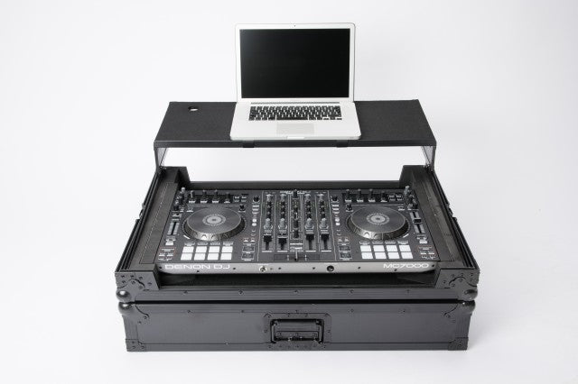 Magma Multi Format Workstation XXL Plus DJ flight case for large controllers with laptop shelf
