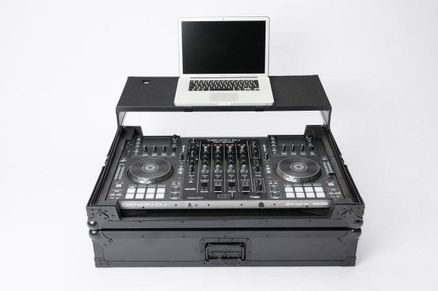 Magma Multi Format Workstation XXL Plus DJ flight case for large controllers with laptop shelf