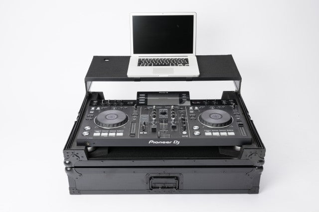 Magma Multi Format Workstation XXL Plus DJ flight case for large controllers with laptop shelf