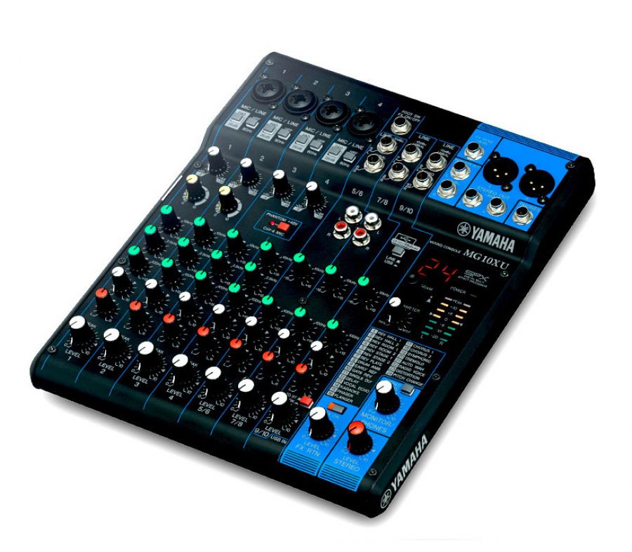 Yamaha MG10XU 10-Channel Mixer w/ SPX Effects & USB Audio Interface