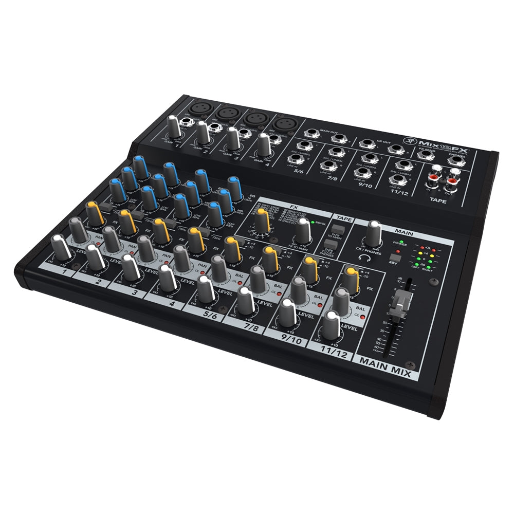 Mackie Mix12FX 12-Channel Live Studio Compact Mixer w Built In Effects Mackie Mix12FX 12-Channel Live Studio Compact Mixer w Built In Effects