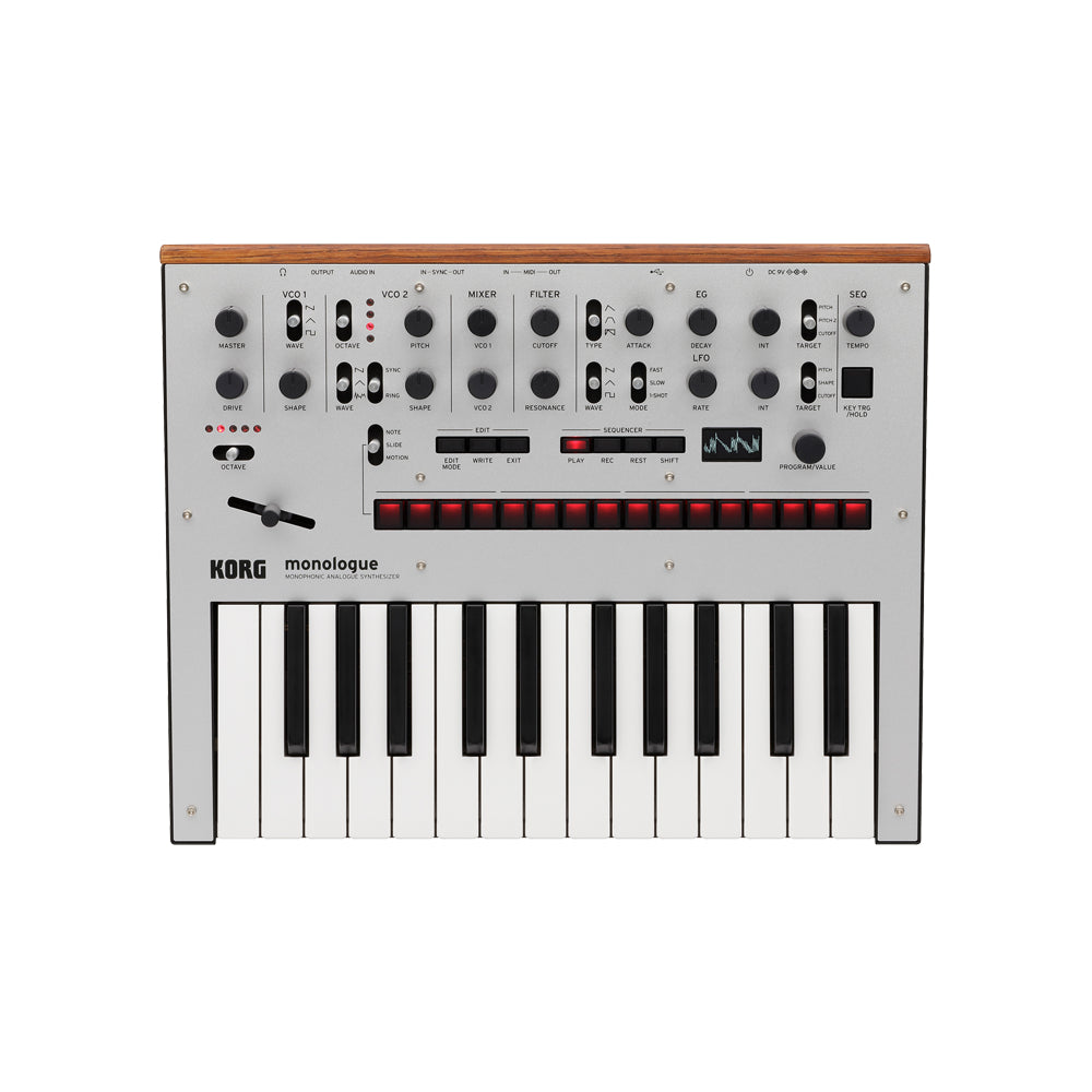 Korg Monologue Monophonic Analogue Synthesizer - Silver