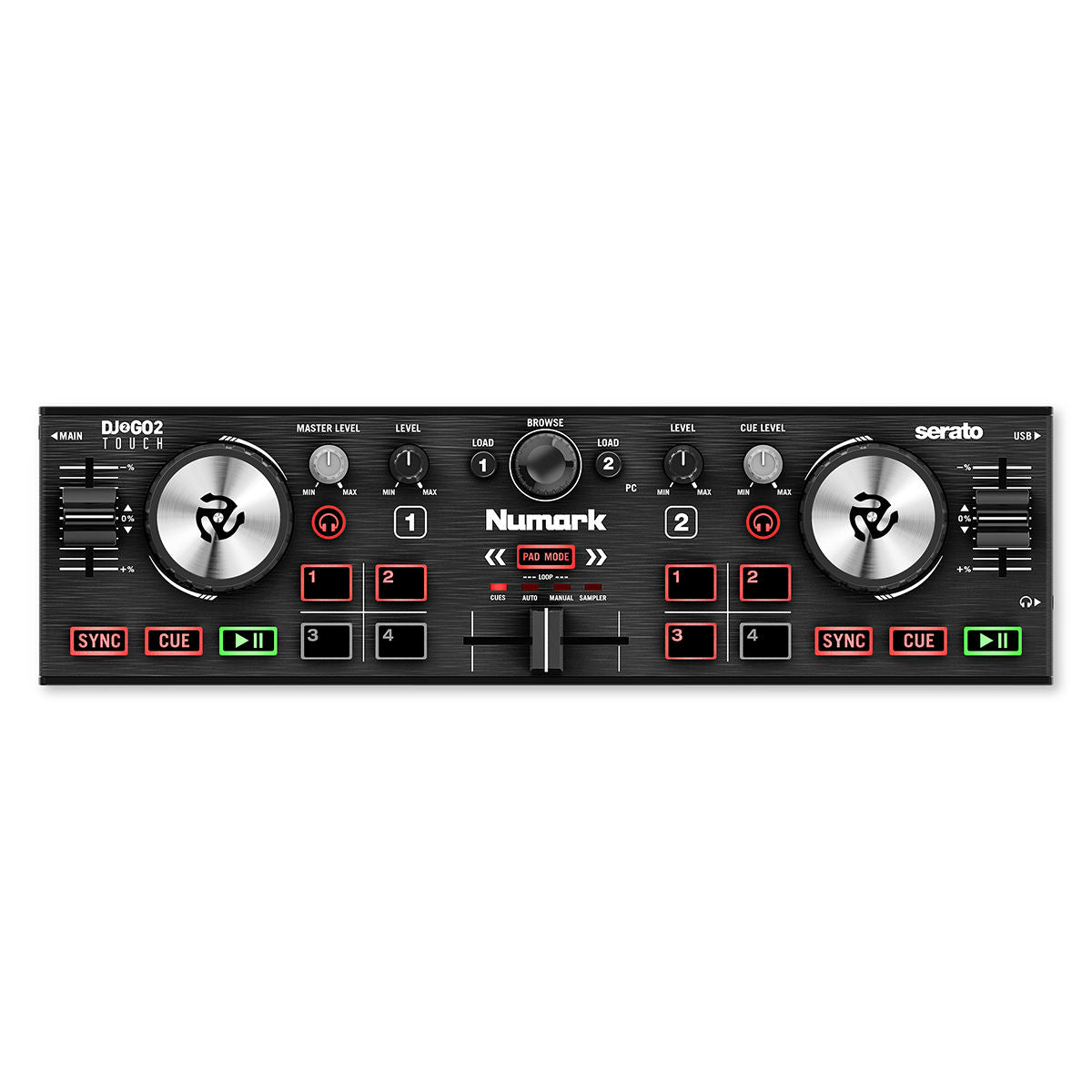 Numark DJ2GO2 TOUCH Pocket DJ Controller with Audio Interface