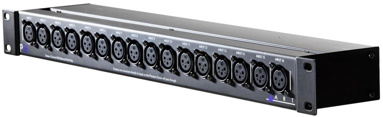 ART P16 19" 16 Channel XLR Balanced Patch Bay