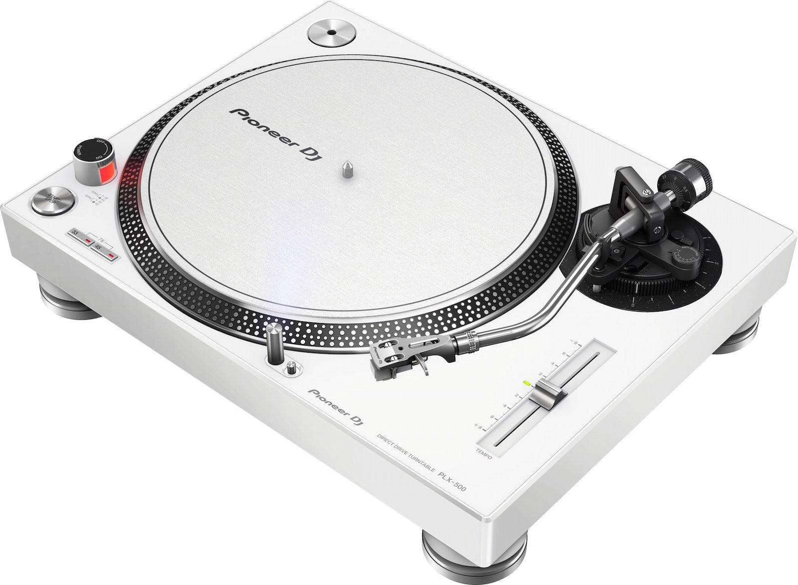 Pioneer DJ PLX-500-W Direct Drive Turntable - White