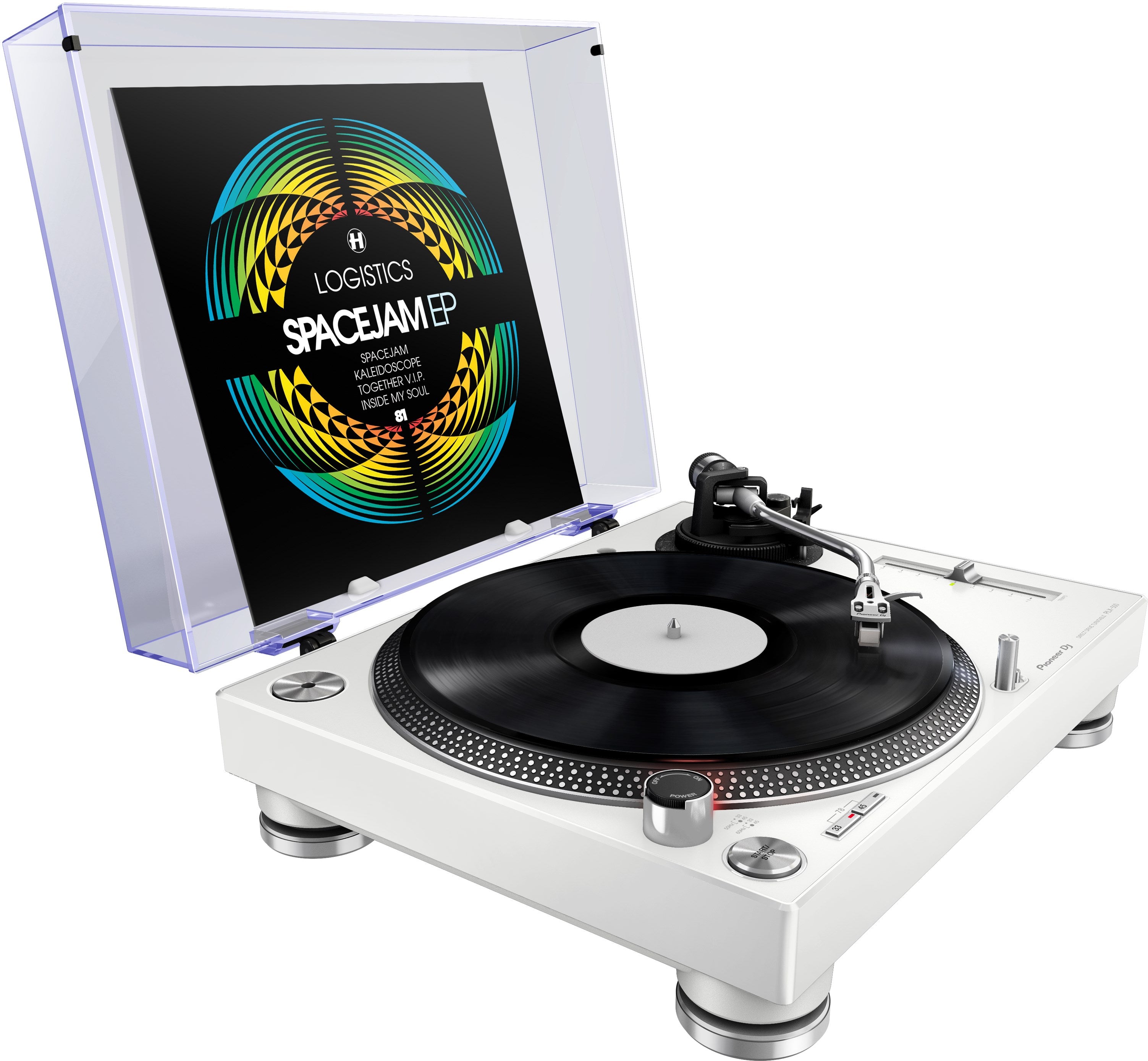 Pioneer DJ PLX-500-W Direct Drive Turntable - White