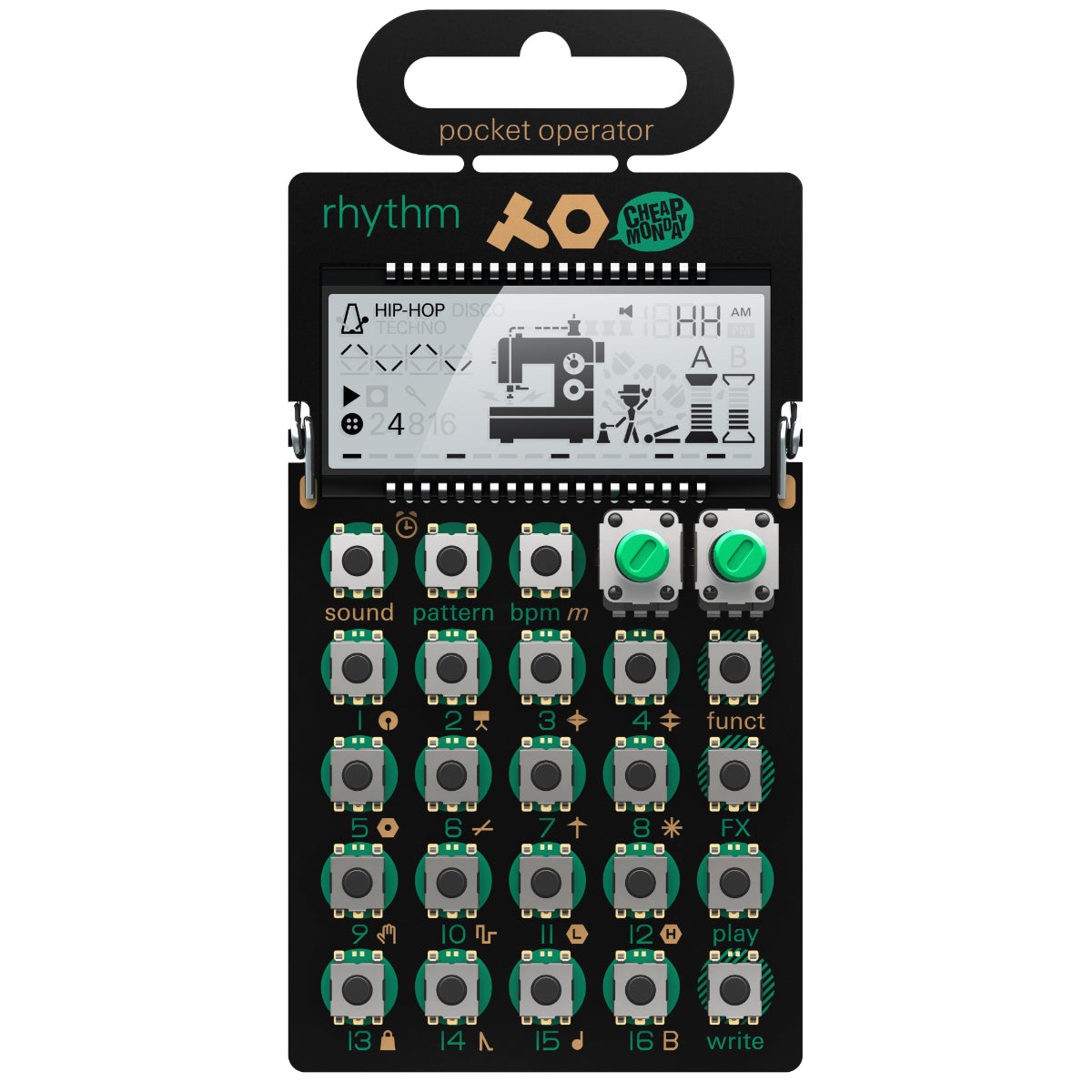 Teenage Engineering PO-12 Rhythm Pocket Operator Drum Synth & Sequencer