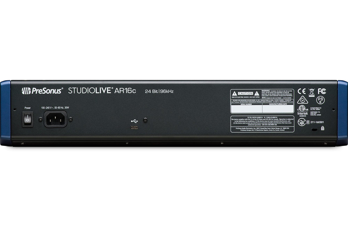 Presonus Studiolive AR16c 16-channel USB-C Hybrid Mixer
