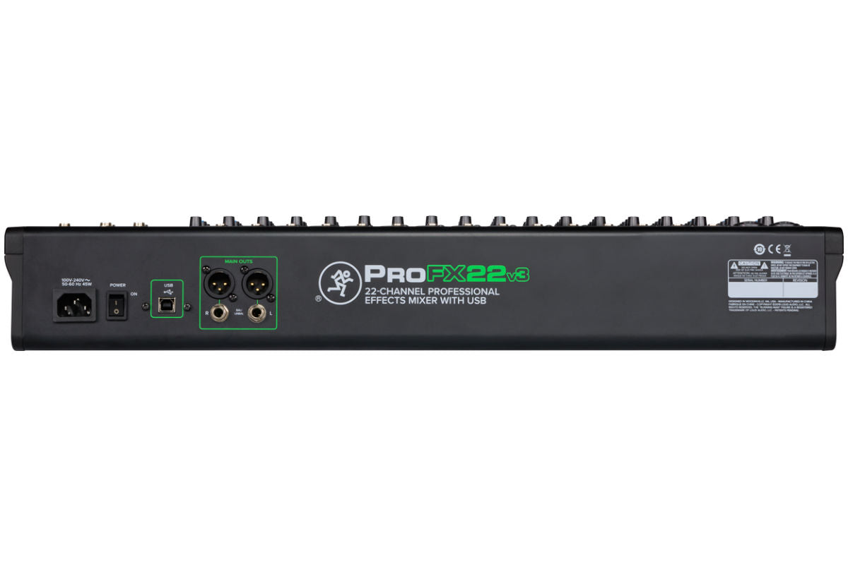 Mackie ProFX22 V3 20-channel Mixer with USB & FX