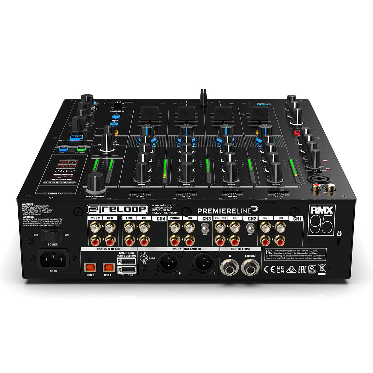 Reloop RMX-95 DJ Mixer with 24-Bit Dual Interface