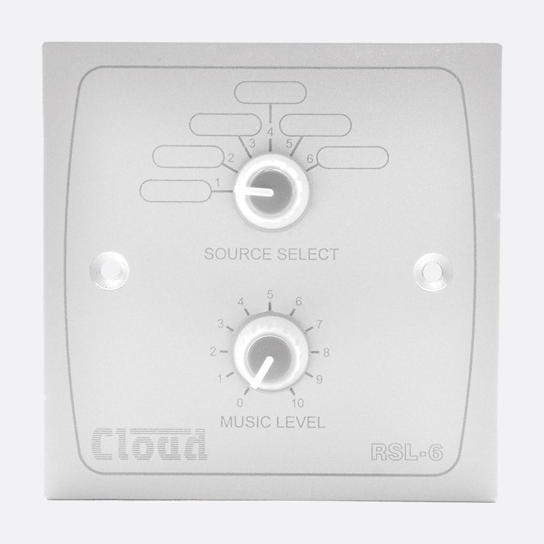 CLOUD RSL-6W Remote Music Source / Volume Level Control - White