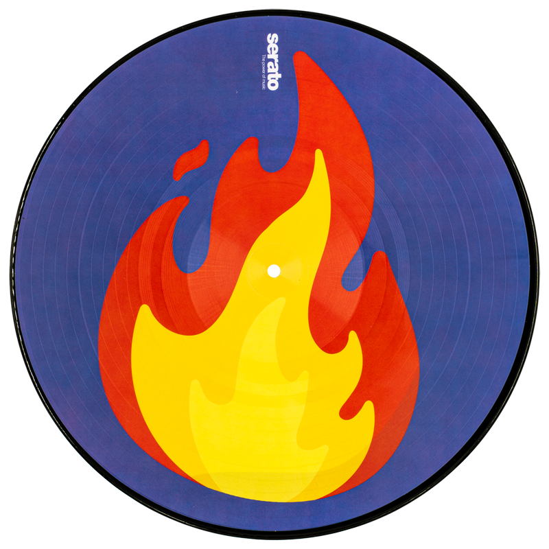 Serato Emoji Series 1 Flame/Record - Pair