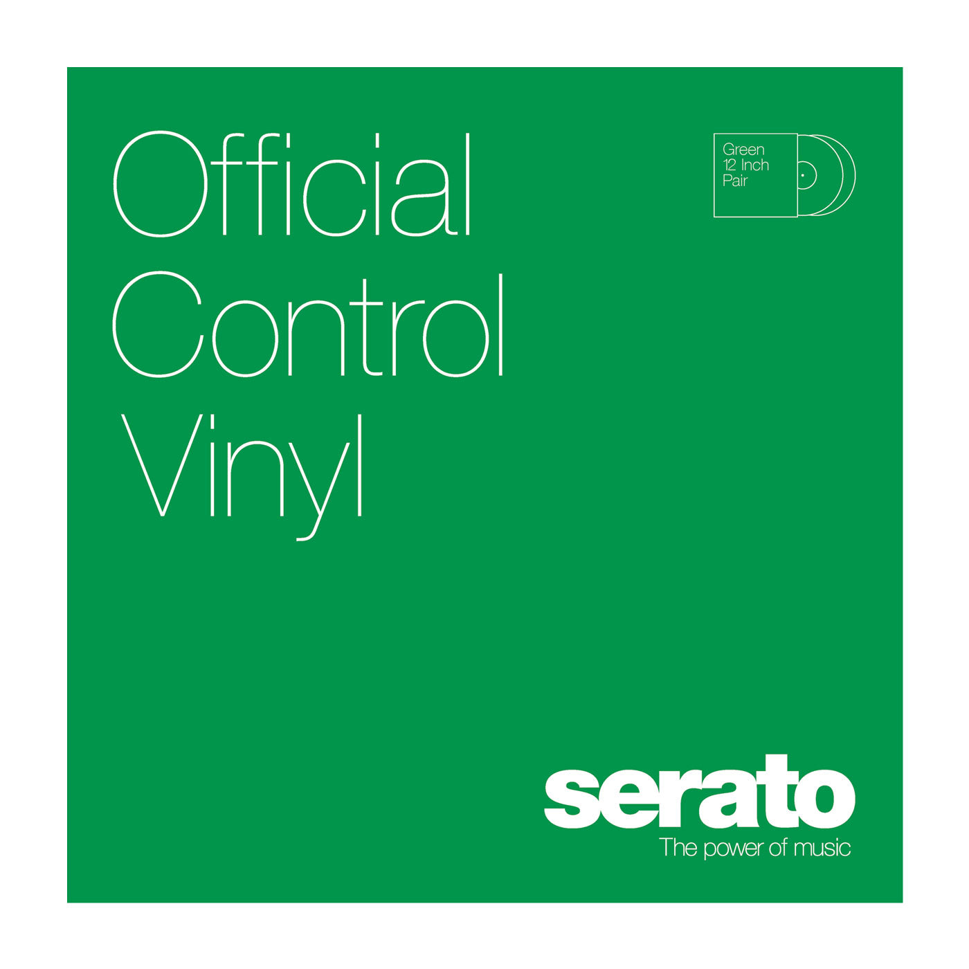 Serato Performance Series Vinyl Pair - Green