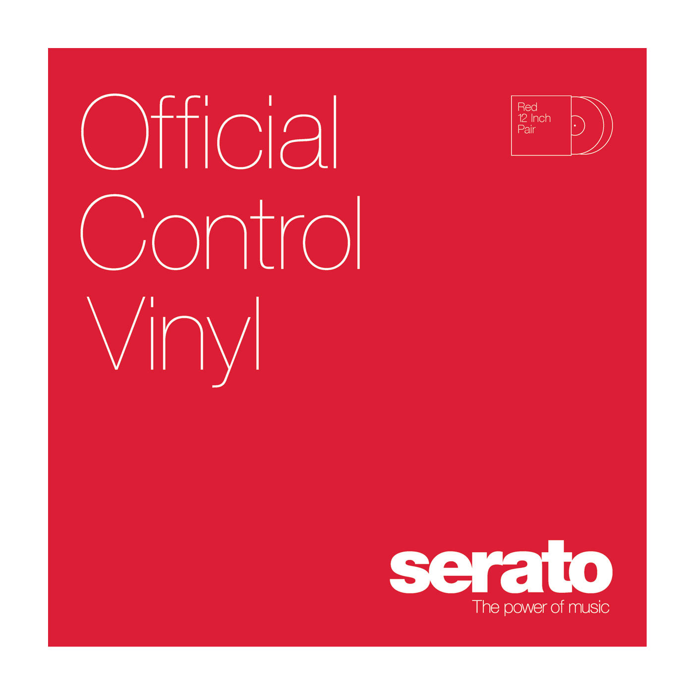 Serato Performance Series Vinyl Pair - Red