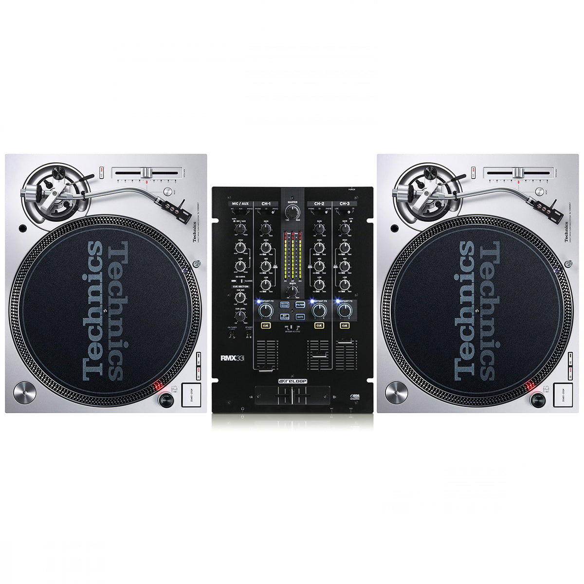 Technics SL1200 MK7 + Reloop RMX33i Mixer